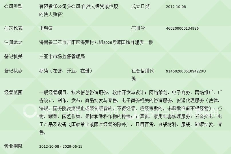 海南商务信息咨询